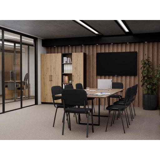 ISO irodai szék, 52,5x83x59 cm, fekete