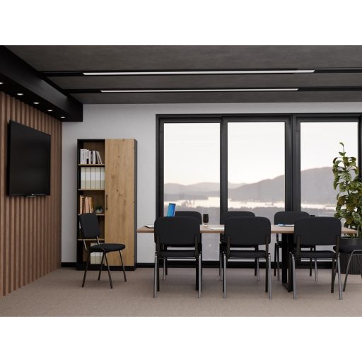 ISO irodai szék, 52,5x83x59 cm, fekete