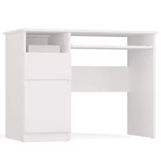 PORTO (bal tárolóval) íróasztal, 98,5x75,5x51 cm, fehér