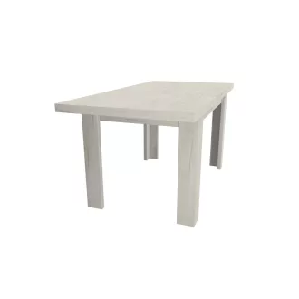 Kinyitható étkezőasztal (120-160 cm) fehér tölgy