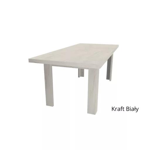 Kinyitható étkezőasztal (160-260 cm), fehér tölgy