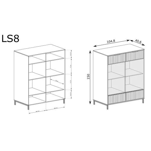 Linkastyles LS-8 vitrin, kasmír
