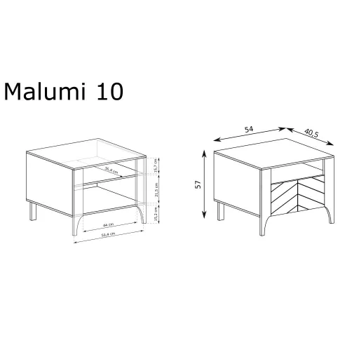 Malumi MM-10 éjjeliszekrény, kasmír