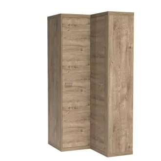 Natural N-14 sarok gardróbszekrény, ribbeck tölgy