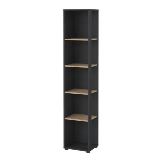 Polcos-tarolo-konyvespolc-36x36x180cm-fekete-KH09 -primbutorHU