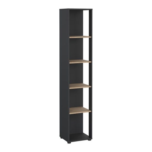 Polcos-tarolo-konyvespolc-36x36x180cm-fekete-KH09 -primbutorHU