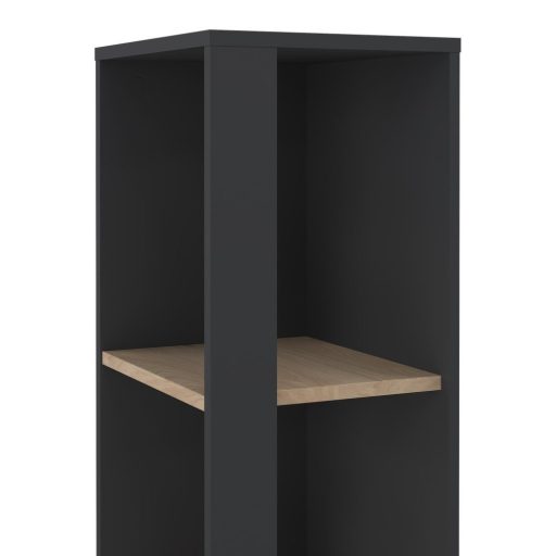 Polcos-tarolo-konyvespolc-36x36x180cm-fekete-KH09 -primbutorHU