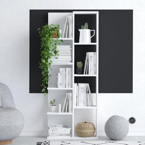 Polcos-tarolo-konyvespolc-60x18x150cm-feher-KH12-2 -primbutorHU