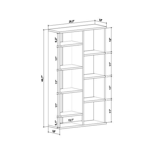 Polcos-tarolo-konyvespolc-72x25x124cm-szurke-KH14 -primbutorHU