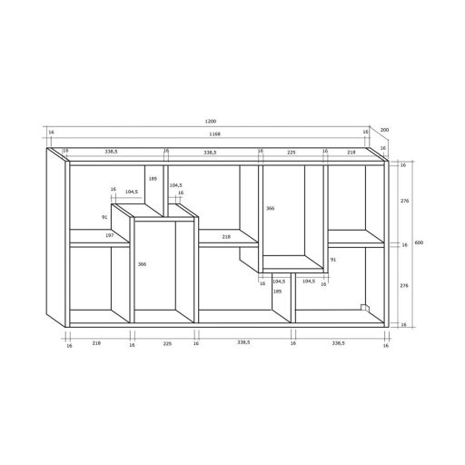 Polcos-tarolo-konyvespolc-120x20x60cm-barna-KH15-1 -primbutorHU