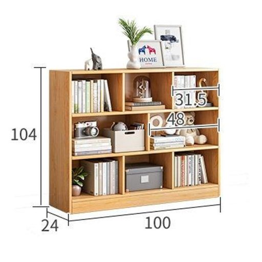 Konyvespolc-polcos-szekreny-100x24x104cm-feher-KW3 -primbutorHU