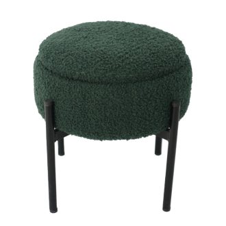 Kerek puff fém lábakon 28 x 31 cm