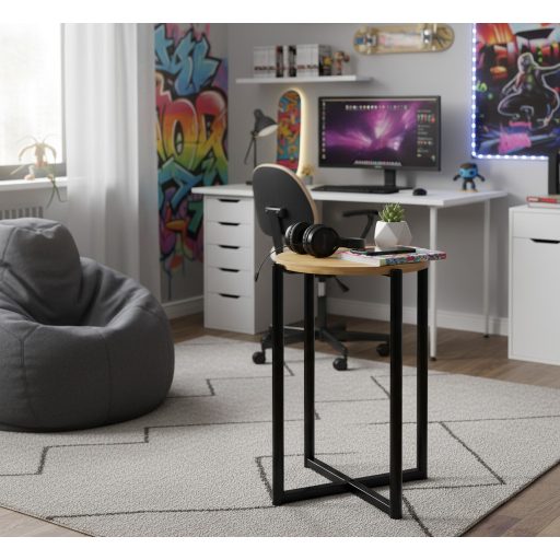 Kerek asztal fém talppal 29 x 42 cm