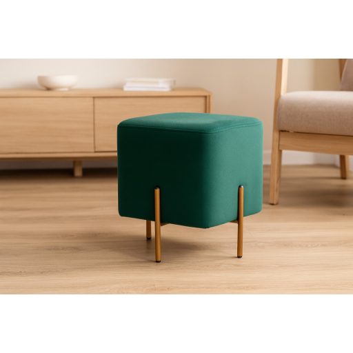 Négyzet alakú puff lábakon 35 x 35 x 40 cm