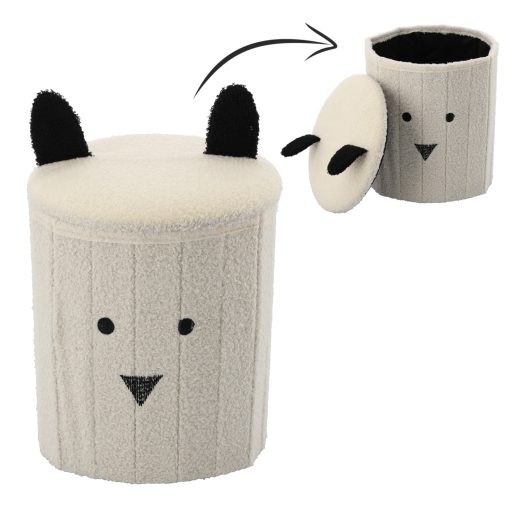 Összecsukható puff tárolóval 28 x 28 x 34 cm