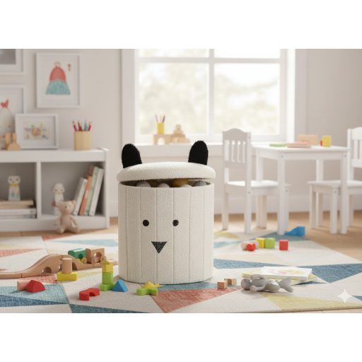 Összecsukható puff tárolóval 28 x 28 x 34 cm