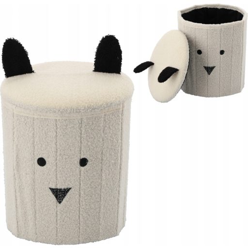 Összecsukható puff tárolóval 28 x 28 x 34 cm