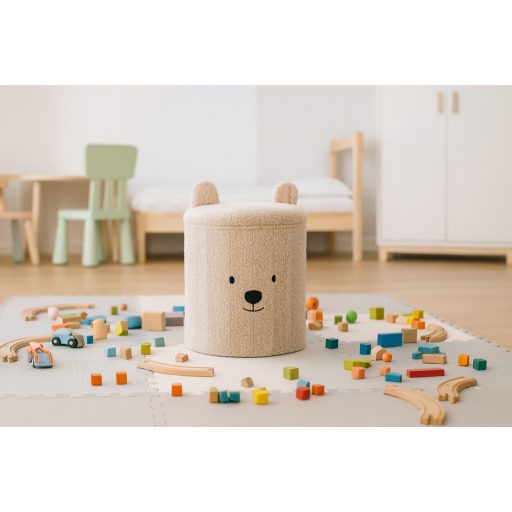 Összecsukható puff tárolóval 28 x 28 x 34 cm