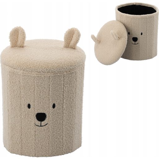 Összecsukható puff tárolóval 28 x 28 x 34 cm