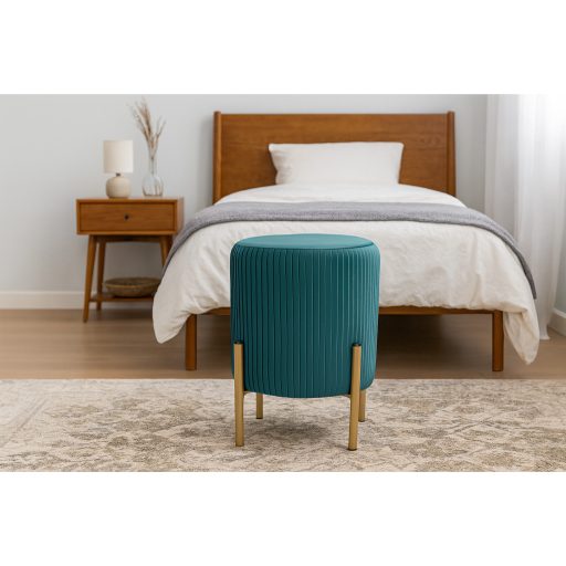 Kerek puff lábakon 28 x 42 cm