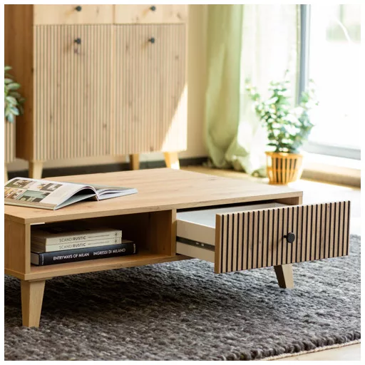 BERLIN 2 fiókos dohányzóasztal | Artisan Tölgy