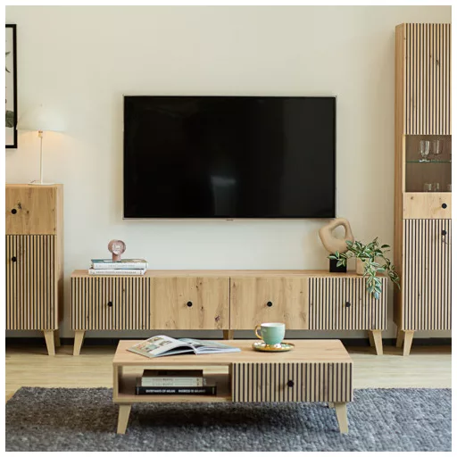 BERLIN 2 fiókos dohányzóasztal | Artisan Tölgy