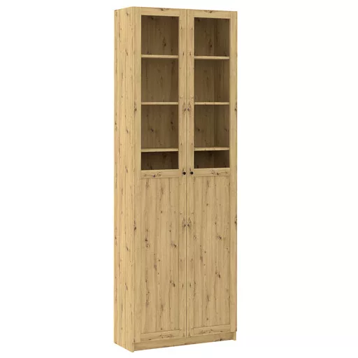 BEN keretes jobbos előlap üveggel / HDF panellel | Artisan Tölgy