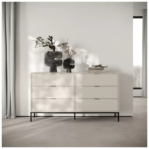 DECO 6 fiókos szekrény/komód | Kasmír