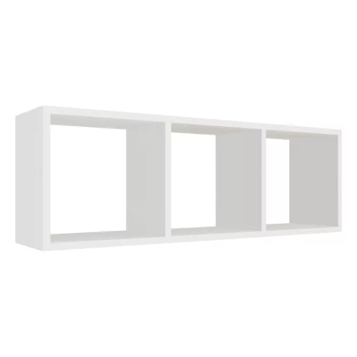 Lira 3 rekeszes polc, Fehér, 90 x 20 x 30 cm