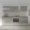 Karo V21 konyhabútor 28 mm-es Thermo munkalappal, Fényes szürke / Fehér, MDF, 280 cm