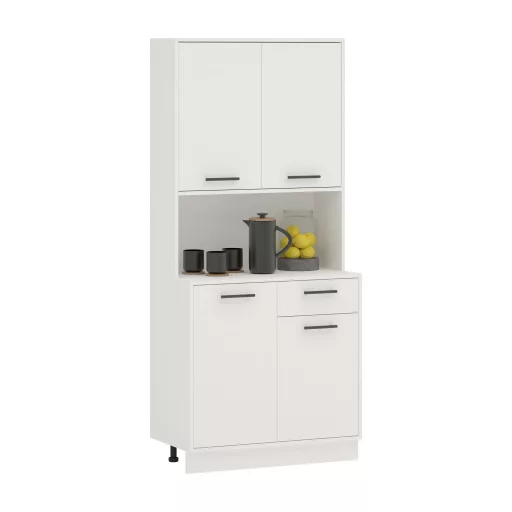 Oma tálalószekrény, Fehér, 84 cm