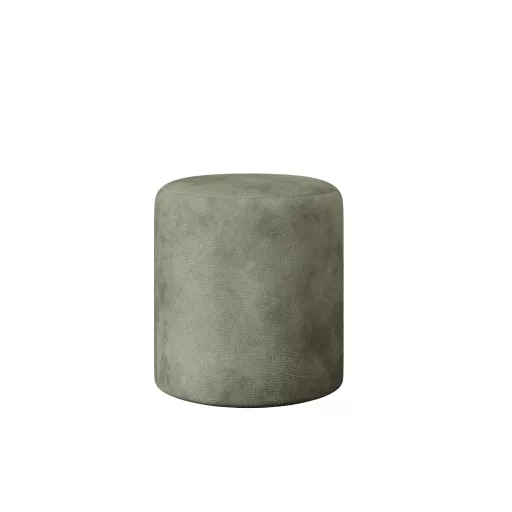 Mali kárpitozott puff, Khaki, szövet, 41 x 41 x 45 cm