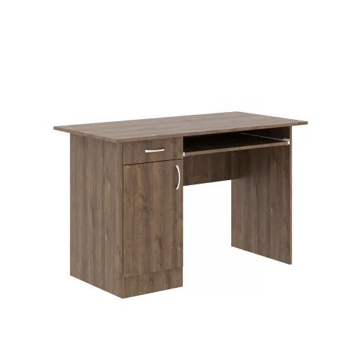Togo 1 ajtós, 1 fiókos íróasztal, Bronz tölgy, 110 x 60 x 75 cm