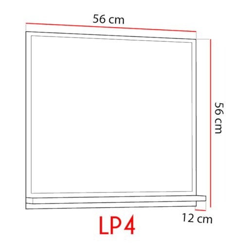LP4 Fürdőszobai tükör fehér