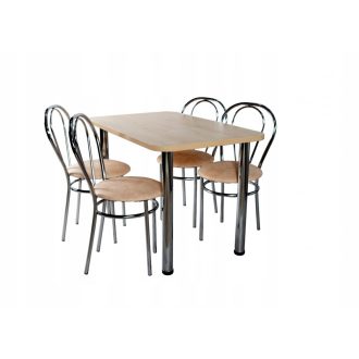   Nizza 4 személyes étkezőszett 120 x 70cm, Sonoma 4 étkezőszékkel N