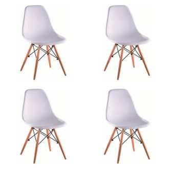 Modern szék DIDIER bükk + fehér 4 db N