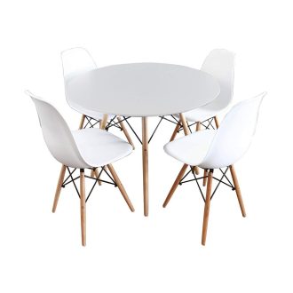 GAMIN II NEW modern 80cm étkezőszett 4 étkezőszékkel