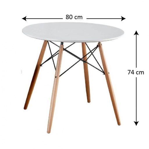 GAMIN II NEW modern 80cm étkezőszett 4 étkezőszékkel