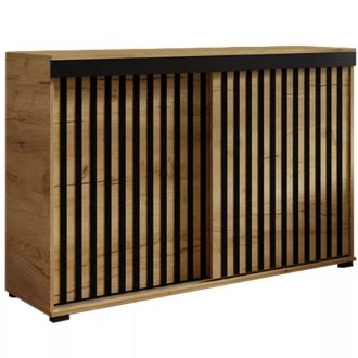 Malani Duplo 120 Tolóajtós Komód 120cm, Arany Tölgy 