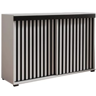 Malani Duplo 120 Tolóajtós Komód 120cm, Fehér