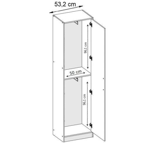 ROJ 11 Plus Előszobafal 106,4cm, Fehér