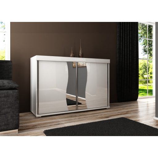 Tablet 2 140 Tolóajtós Komód 140cm, Fehér