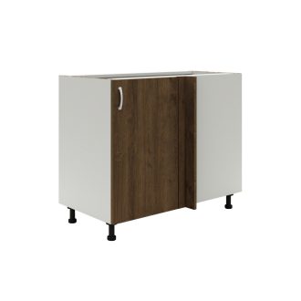   Benita 1 ajtós Alsó konyhaszekrény  Bronz Tölgy-Fehér 98x50x80 cm  N