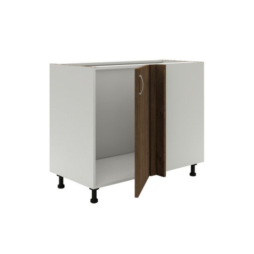 Benita 1 ajtós Alsó konyhaszekrény  Bronz Tölgy-Fehér 98x50x80 cm  N